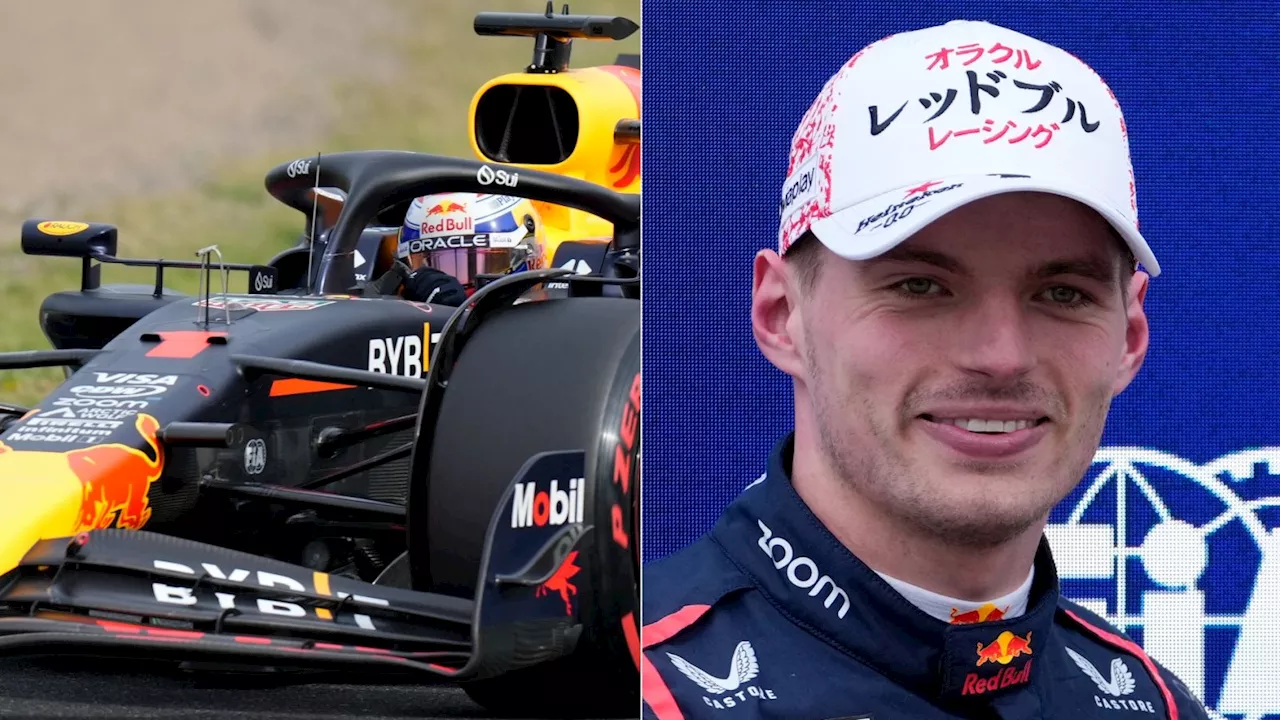 Red Bull's Max Verstappen qualifies on pole position at Japanese Grand Prix