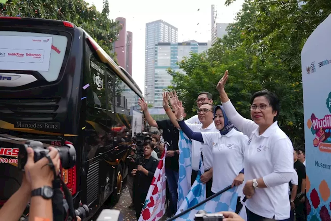 Diisi Peserta UMKM, OB sampai Ojol, Indibiz Ikut Berangkatkan Peserta Mudik Asik Bersama BUMN 2024