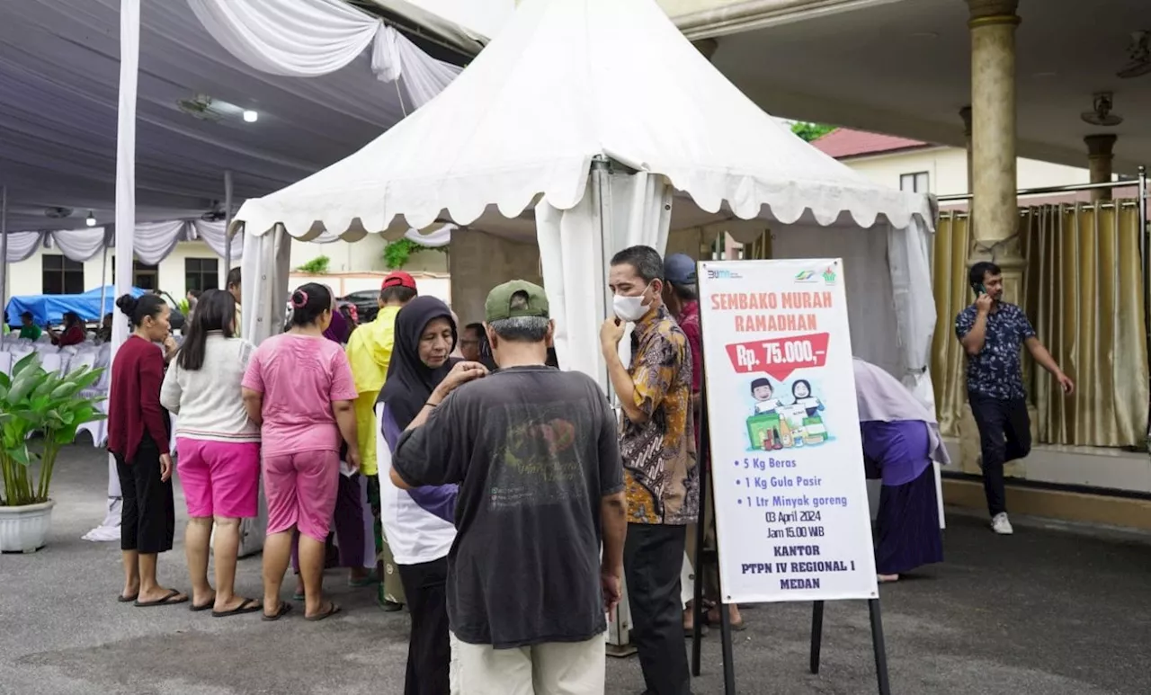 Gelar Safari Ramadan BUMN 2024, PalmCo Siapkan 35 Ton Sembako Pasar Murah