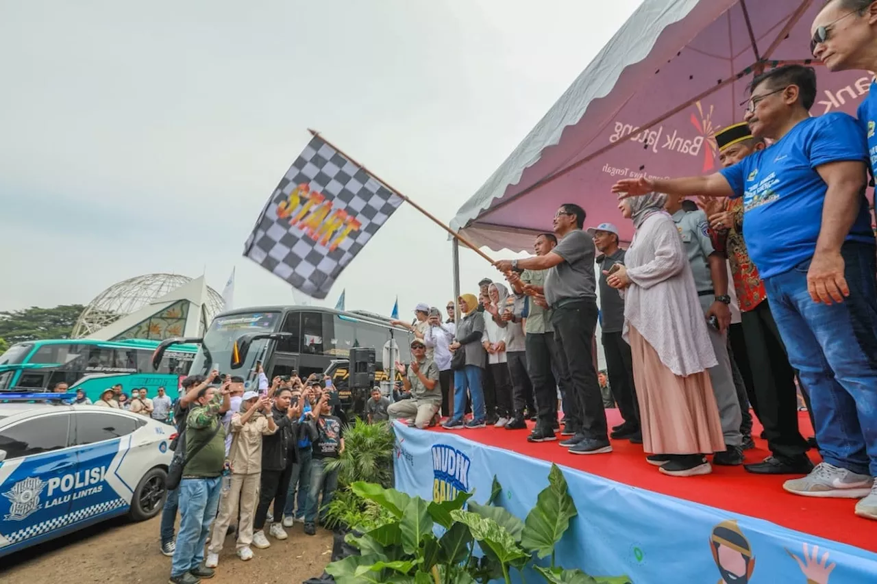 Melepas 11.600 Warga Jateng Mudik Gratis, Nana Sudjana: Jumlahnya Terus Kami Tingkatkan