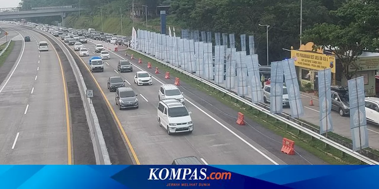 Antrean Kemacetan Kendaraan di Rest Area 456 A