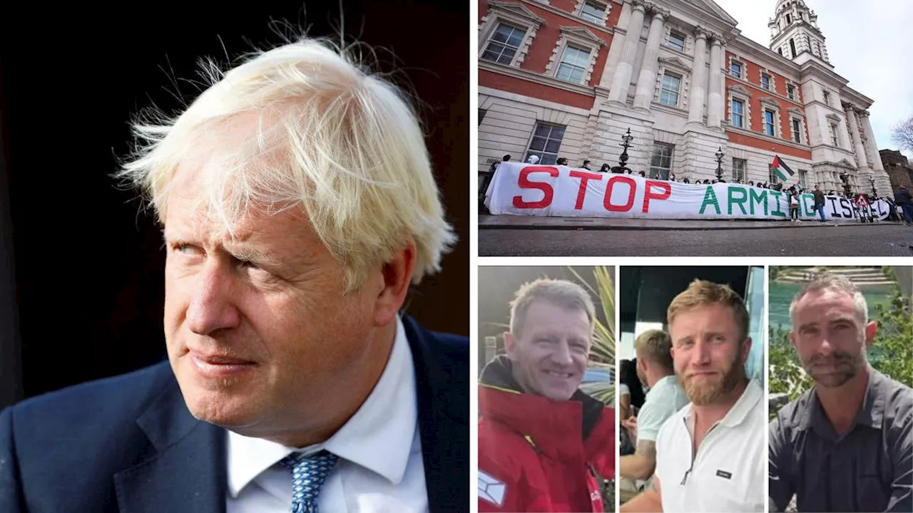 Calls for UK to end arms sales to Israel 'shameful', says Boris Johnson