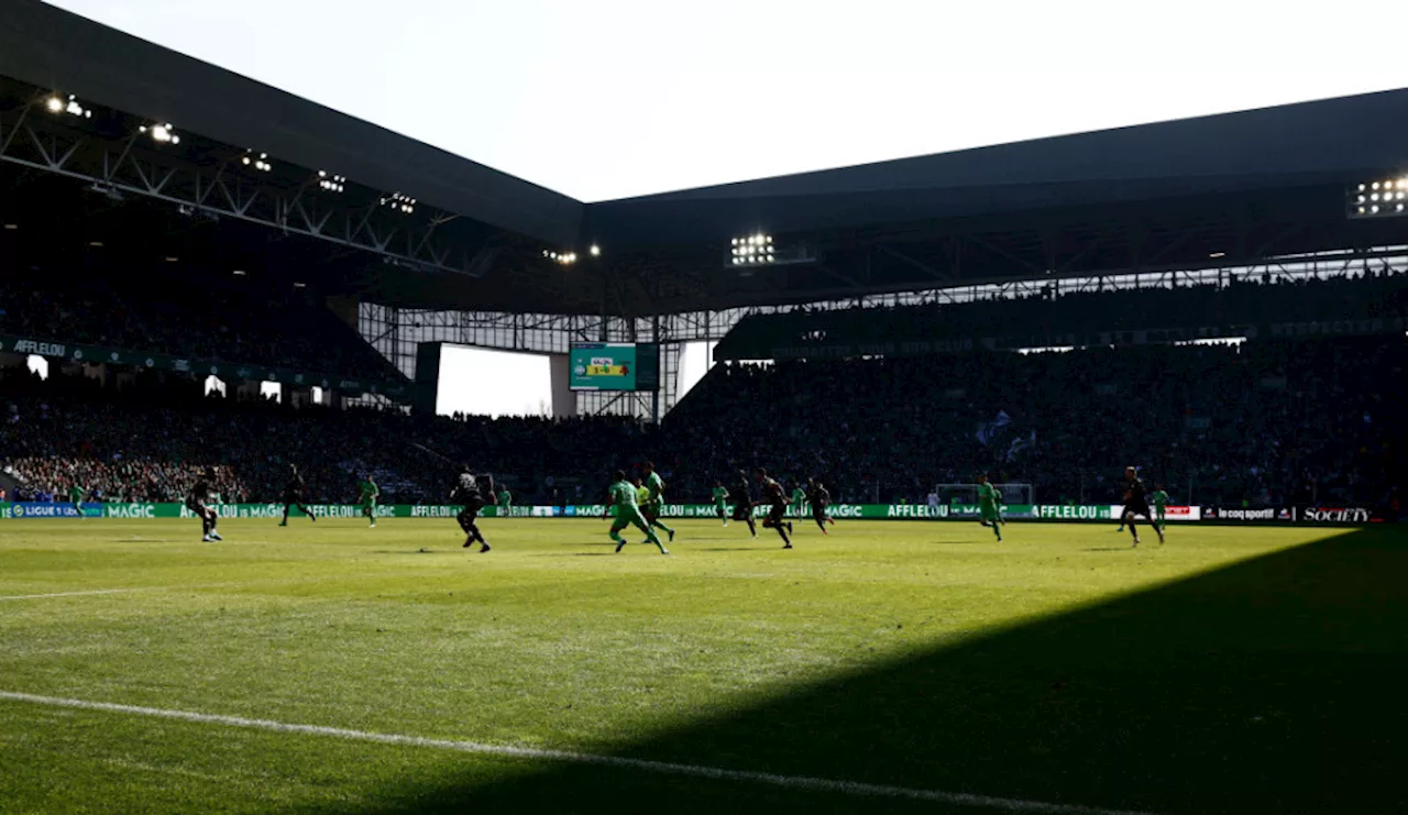 Match de football entre Saint-Etienne et Concarneau