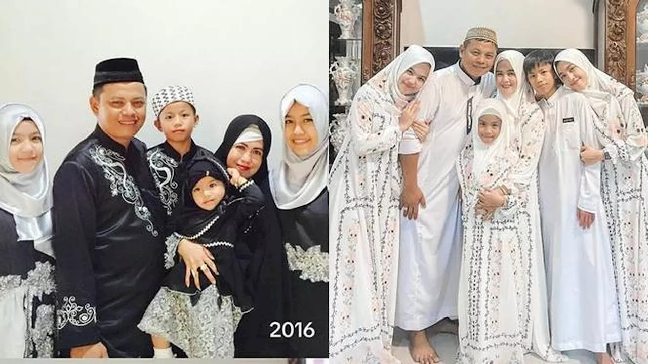 Keren, Ini Potret Foto Keluarga Jalani 9 Kali Lebaran yang Kompak Banget