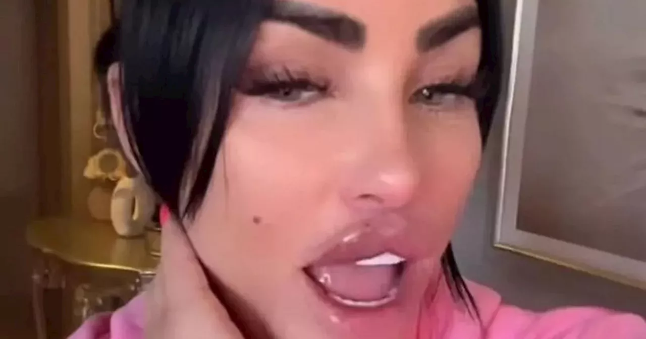 Katie Price unveils 'biggest lips ever' after fourth filler session in 5 weeks