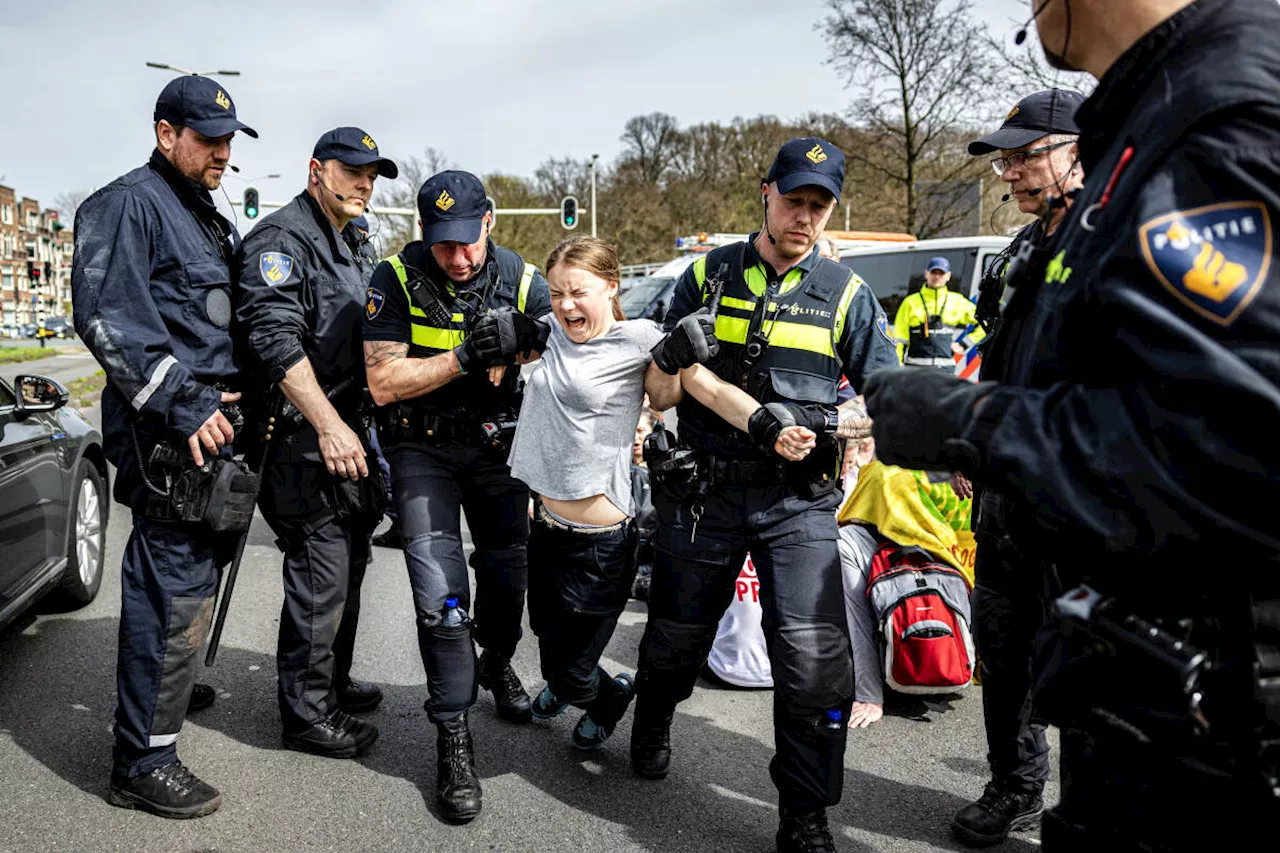 La militante écologiste Greta Thunberg interpellée lors d’une manifestation aux Pays-Bas