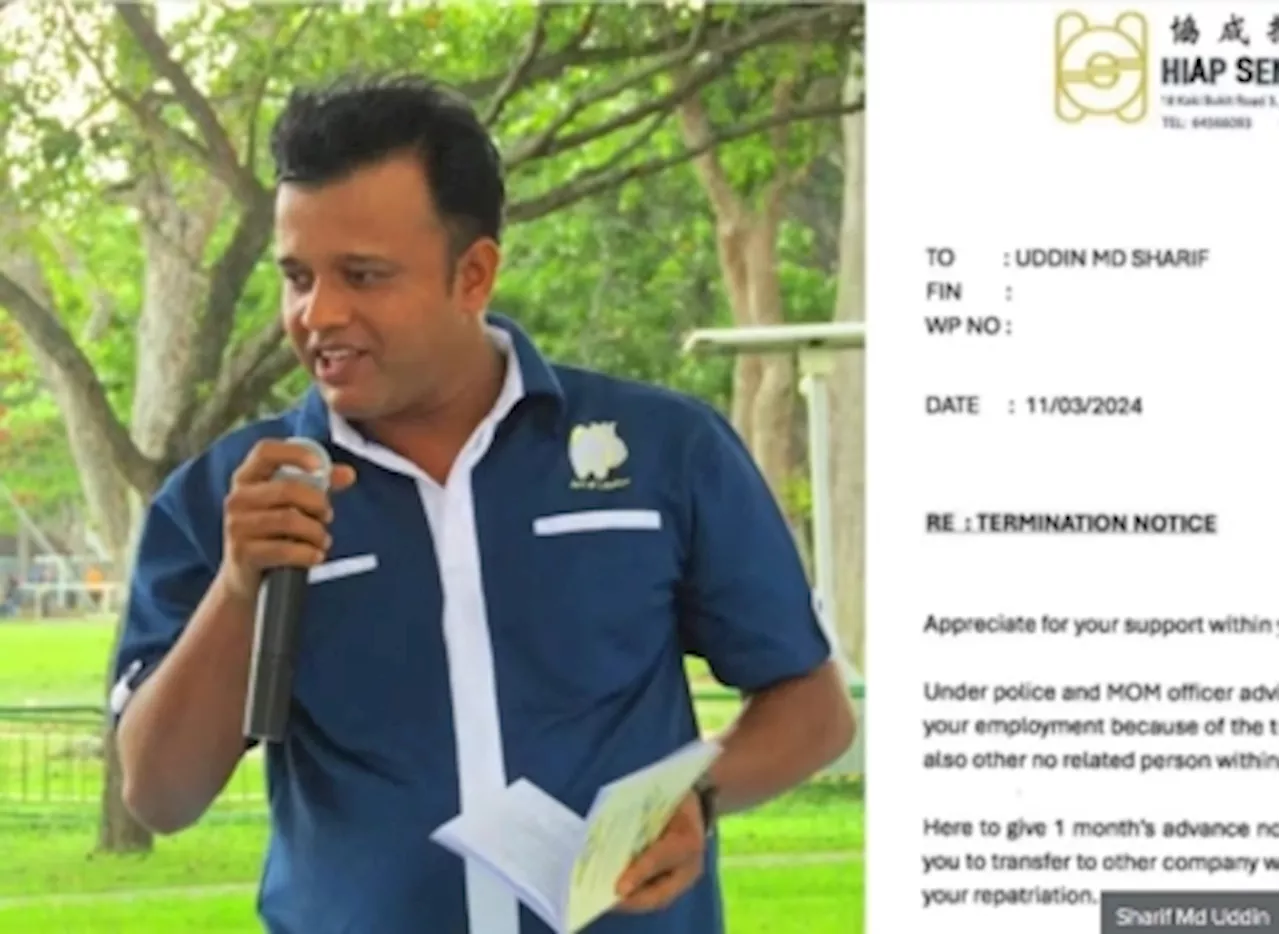 Ministry of Manpower ‘did not advise’ employer to fire migrant worker harassed by loan sharks; worker can remain in Singapore amid police probe