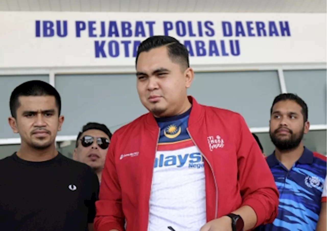 Umno Youth Chief Provides Statement at Kota Kinabalu Police Headquarters