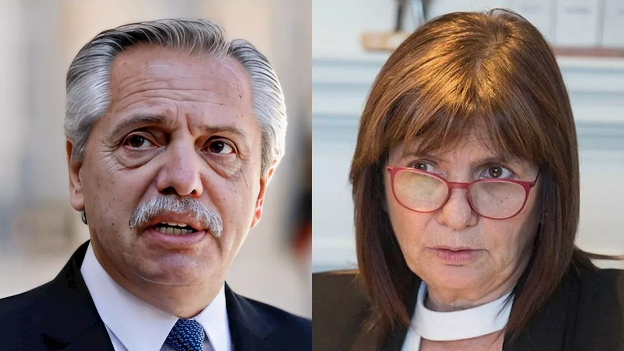 Patricia Bullrich cruzó a Alberto Fernández por sus críticas a Javier Milei