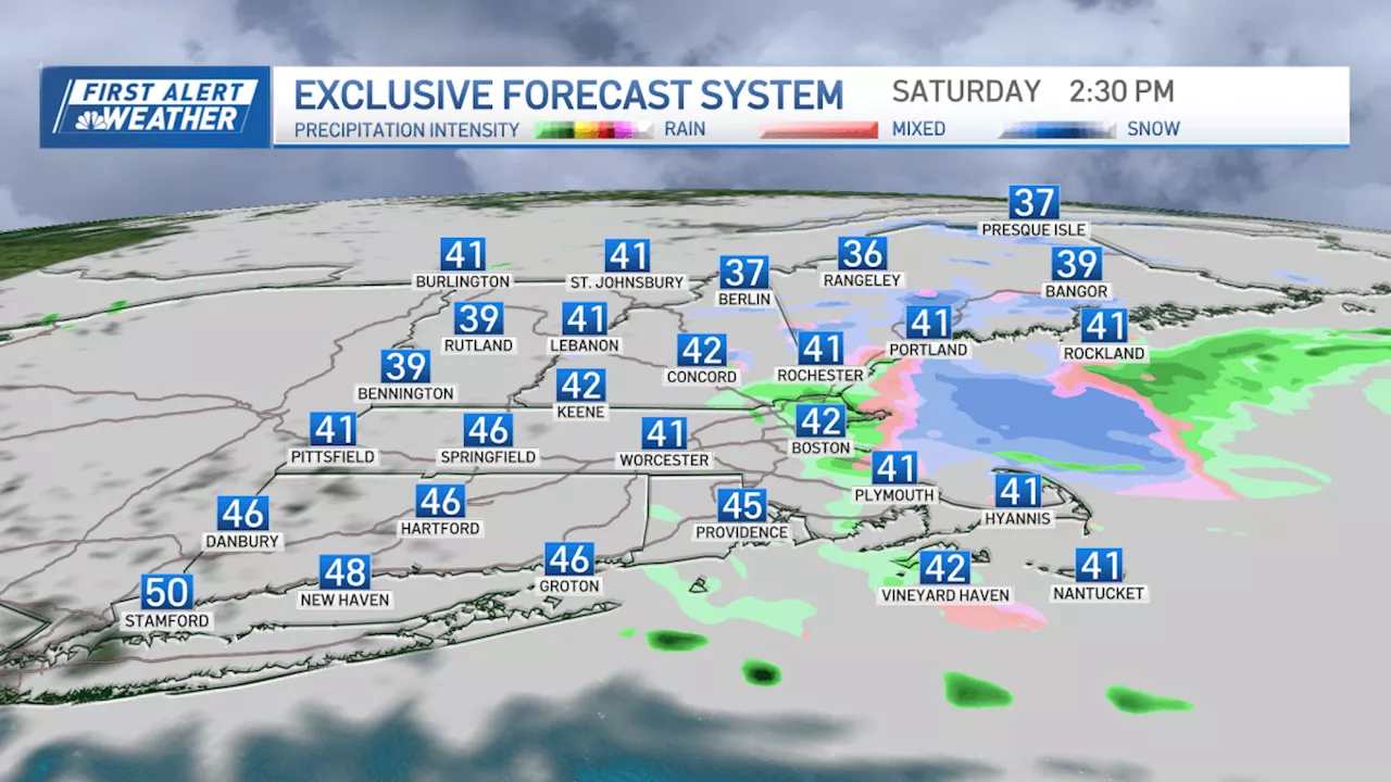 Overcast Conditions with Rain and Snow Showers