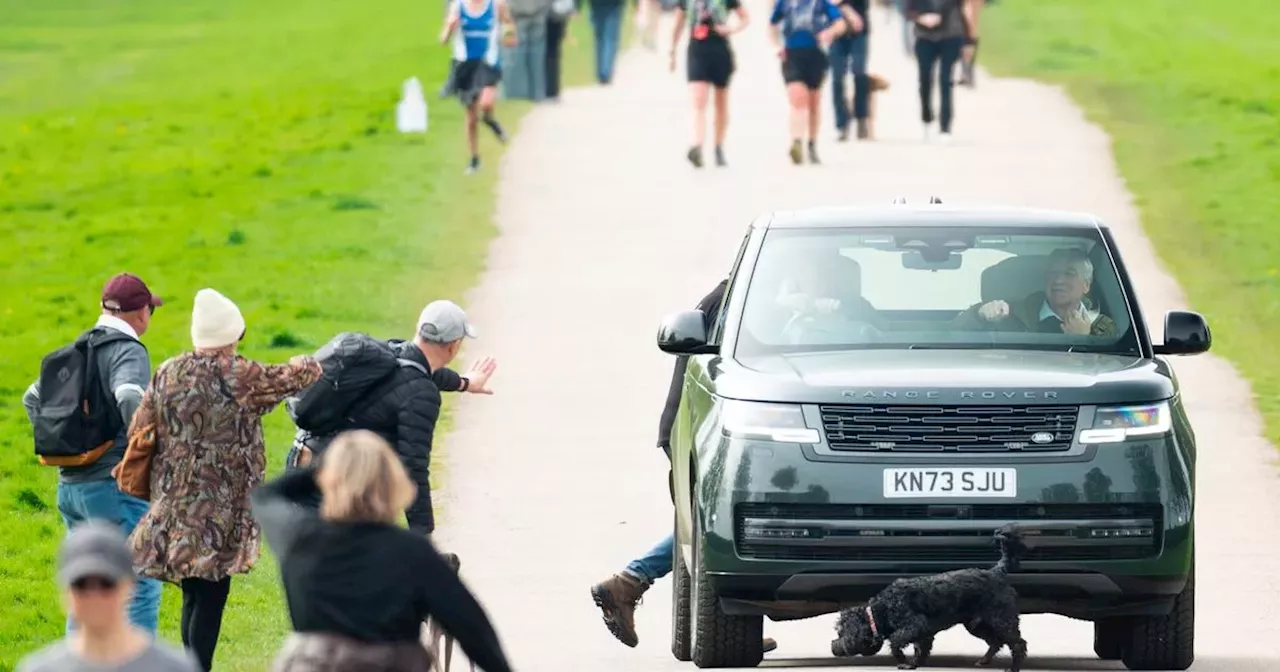 Prince Andrew nearly runs over dog while driving in Windsor