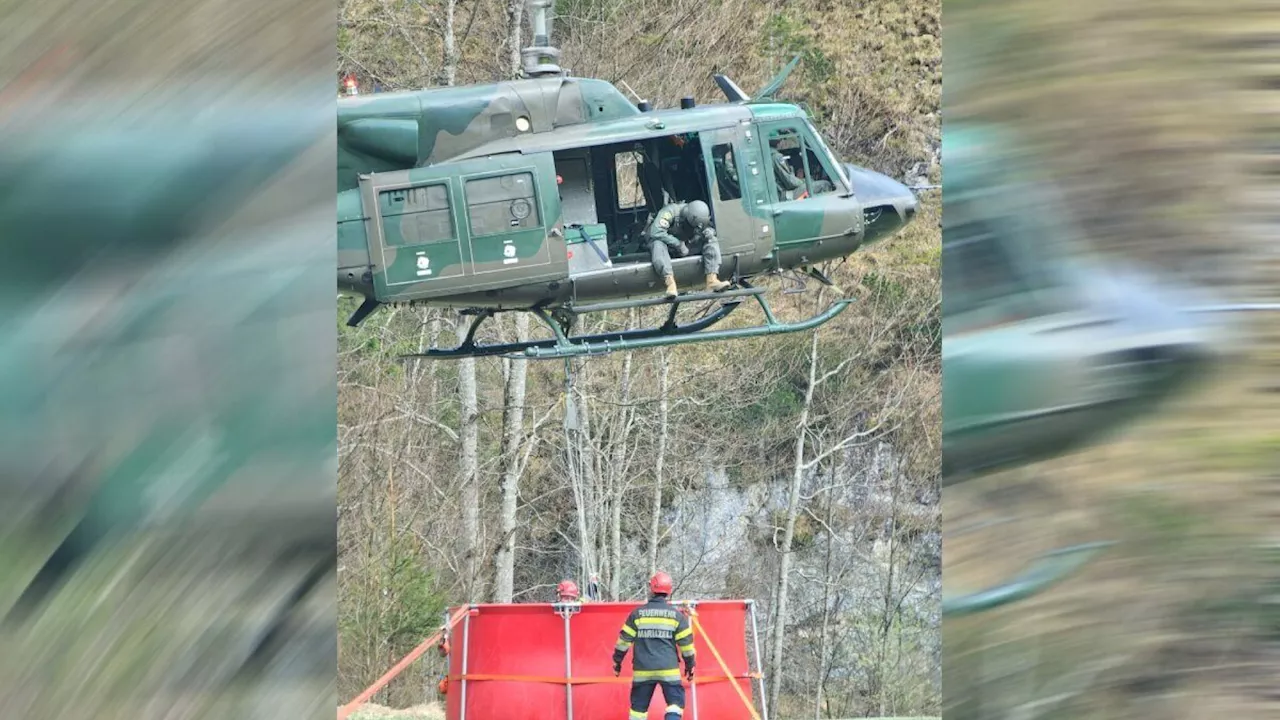 Sturmschäden bei Mariazell und Waldbrand in Wildalpen