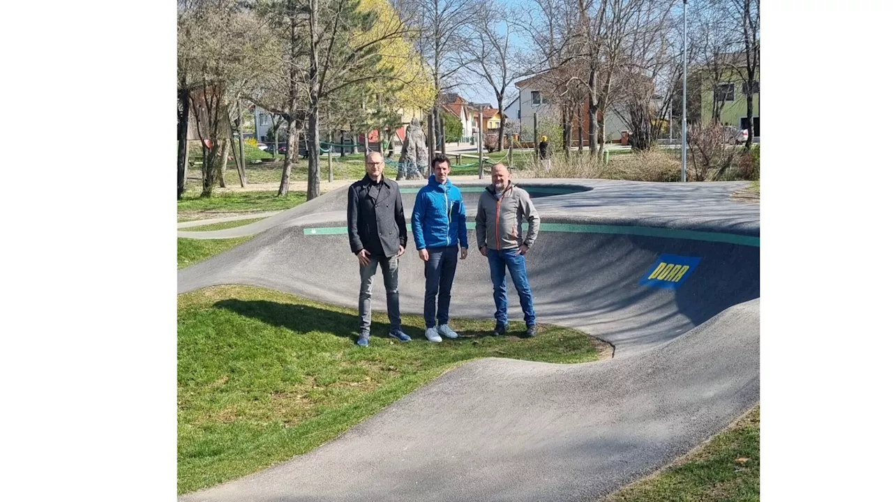 Verbesserungen am Pumptrack-Areal für den Saisonstart