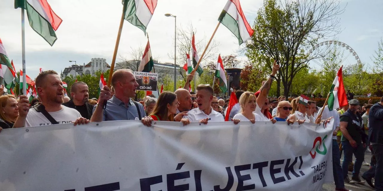 Demonstration gegen Viktor Orban in Budapest