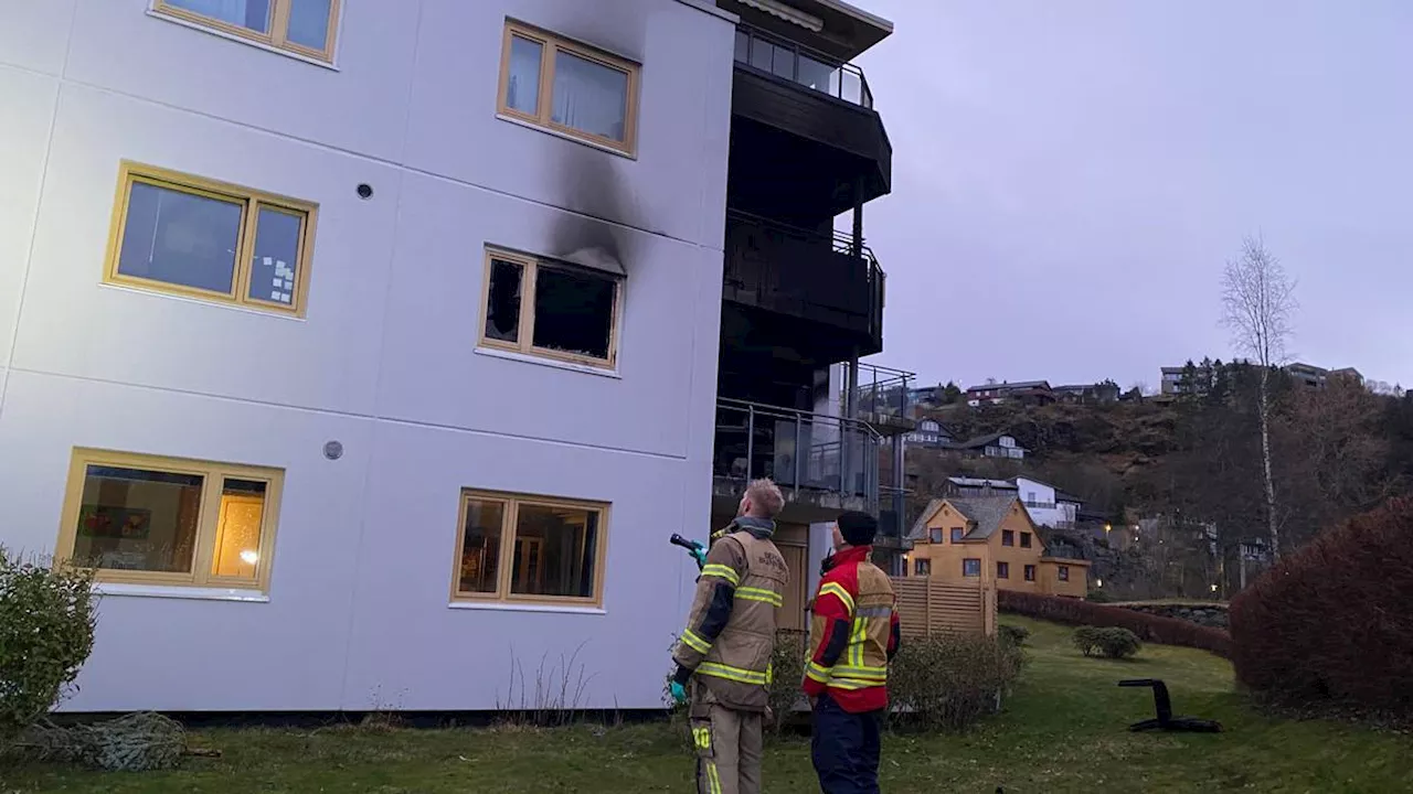 Brann i lågblokk i Bergen