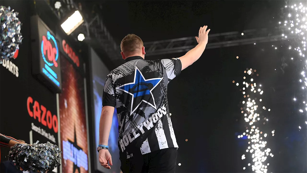 Manchester United fan Luke Littler hits the bullseye with Newcastle United