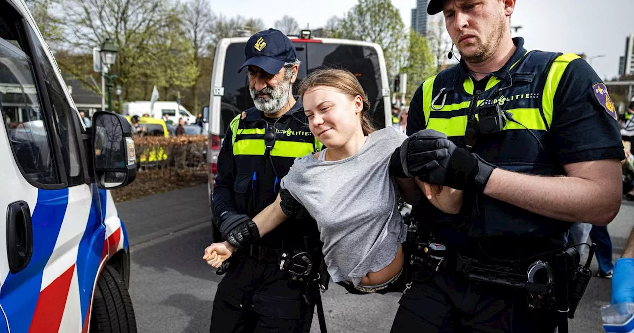 Greta Thunberg​: Polizei Den Haag nimmt Klimaaktivisten fest