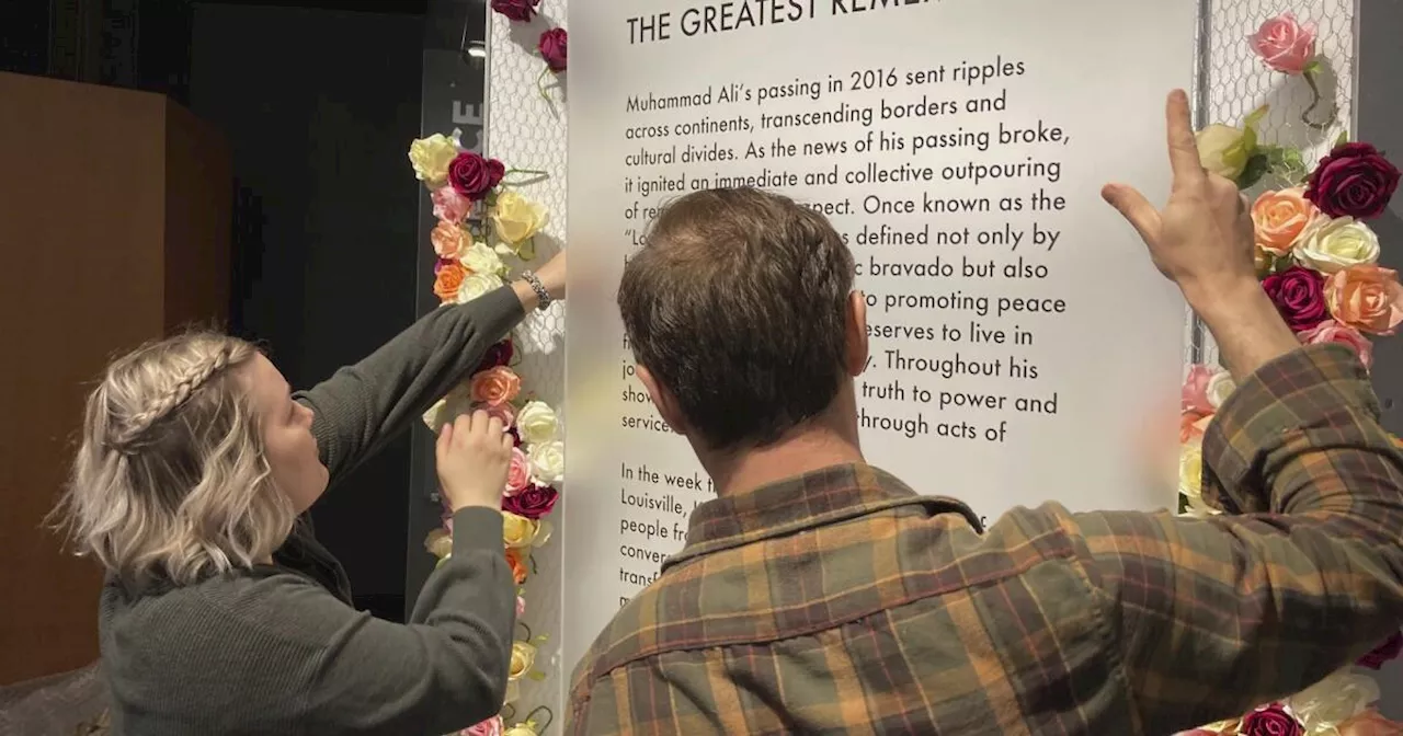 Exhibit chronicles public mourning over Muhammad Ali in his Kentucky hometown
