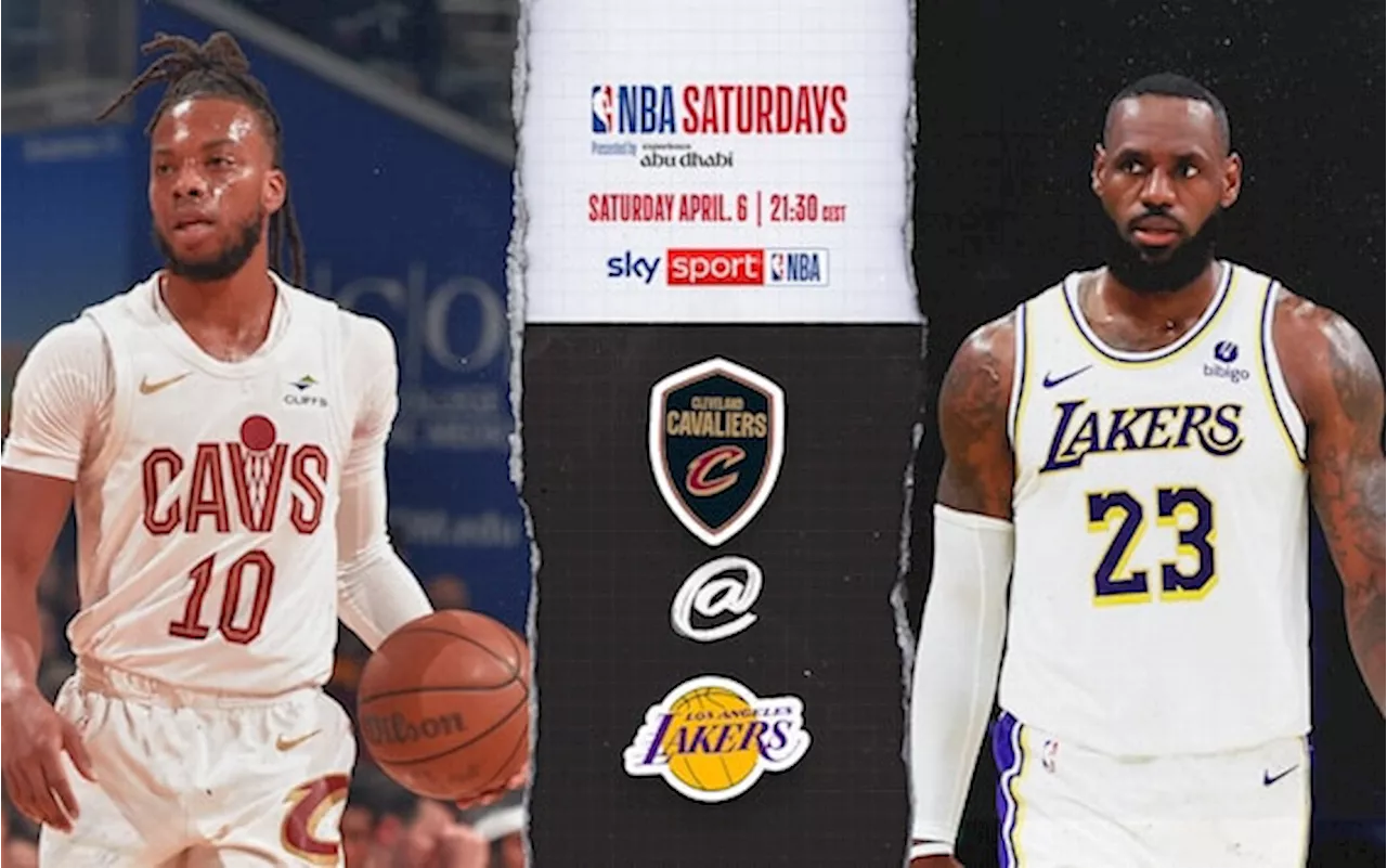 NBA Saturdays, LeBron a caccia del sorpasso: Lakers-Cavs alle 21.30 su Sky