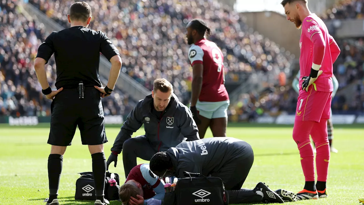 England handed injury scare as Jarrod Bowen hobbles out of West Ham clash with Wolves...