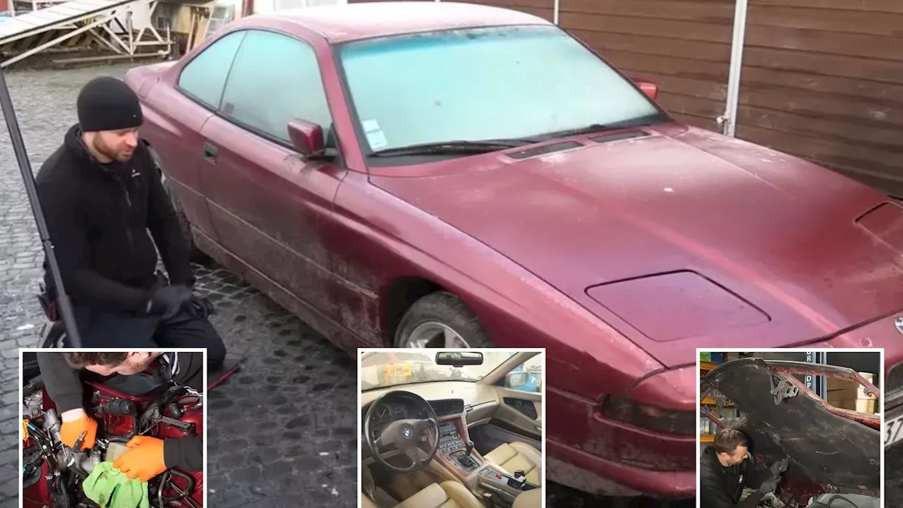 Hobby-mechanic restores abandoned car