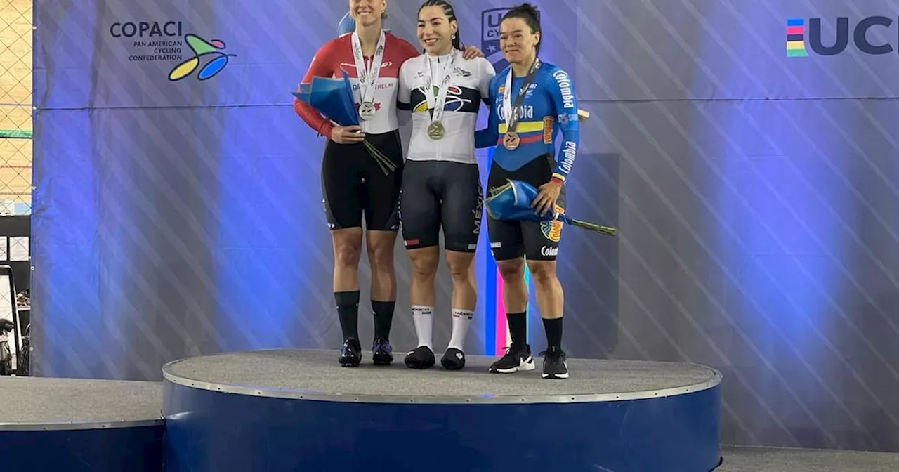 La santandereana Martha Bayona amplia la cosecha de medallas para Colombia en el Panamericano de Pista