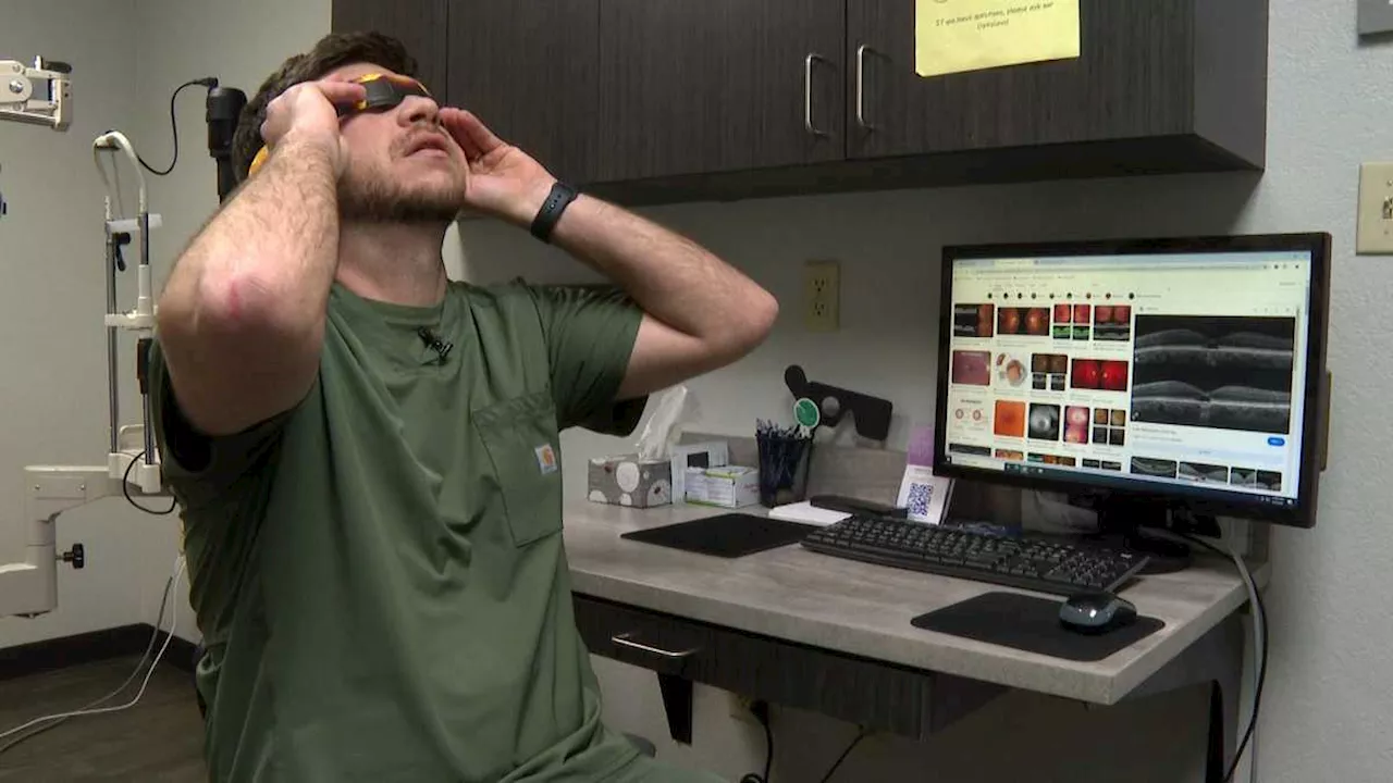 Arkansas eye doctor shows what could happen if you look at eclipse without glasses