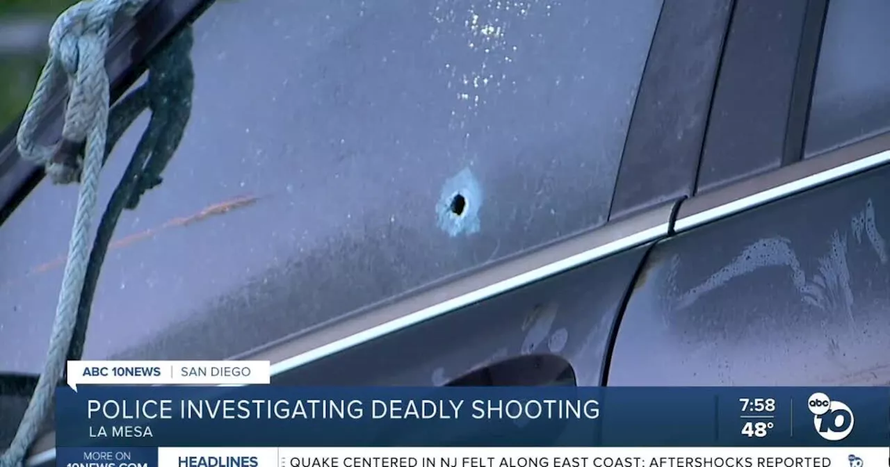 Police investigating after a deadly shooting in La Mesa
