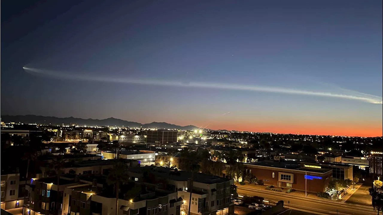 Here's what was flying across Arizona skies Saturday night