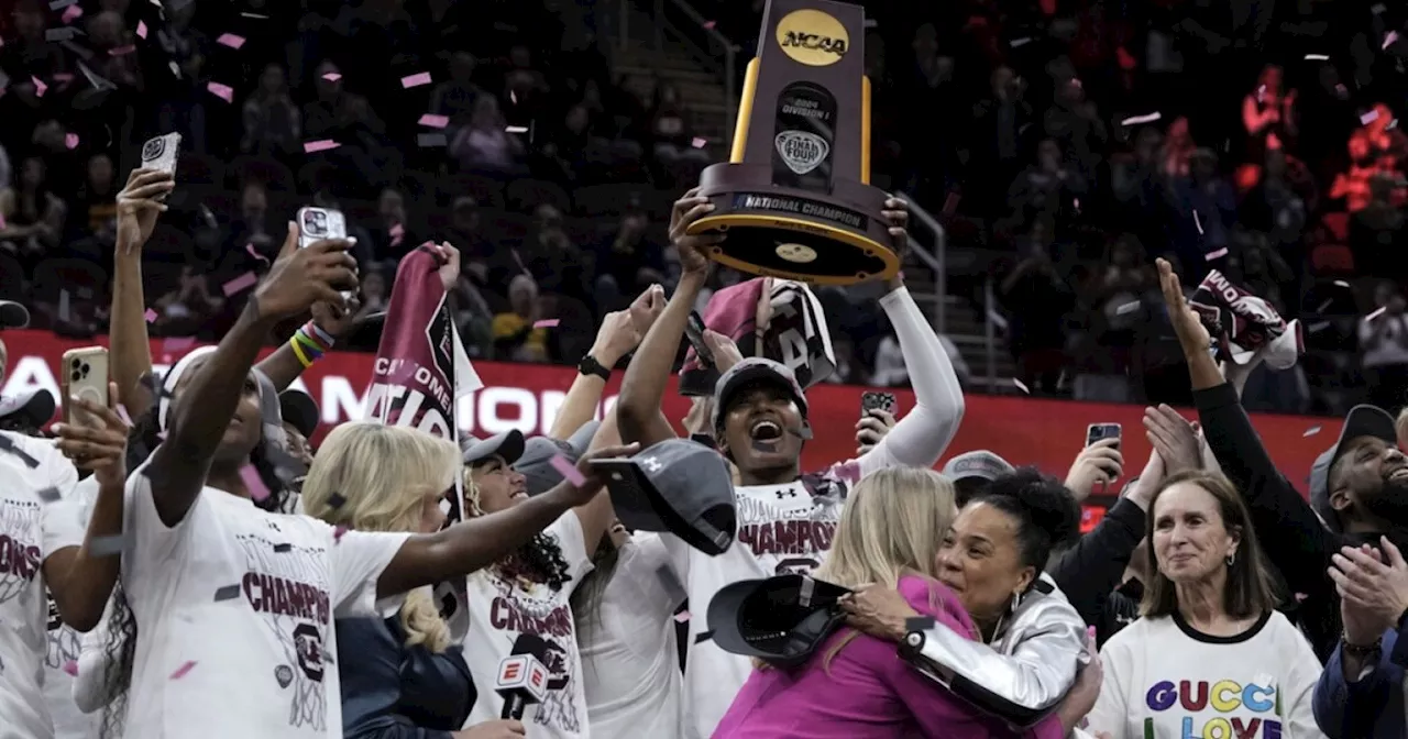 South Carolina beats Iowa 87-75 to win NCAA women's championship