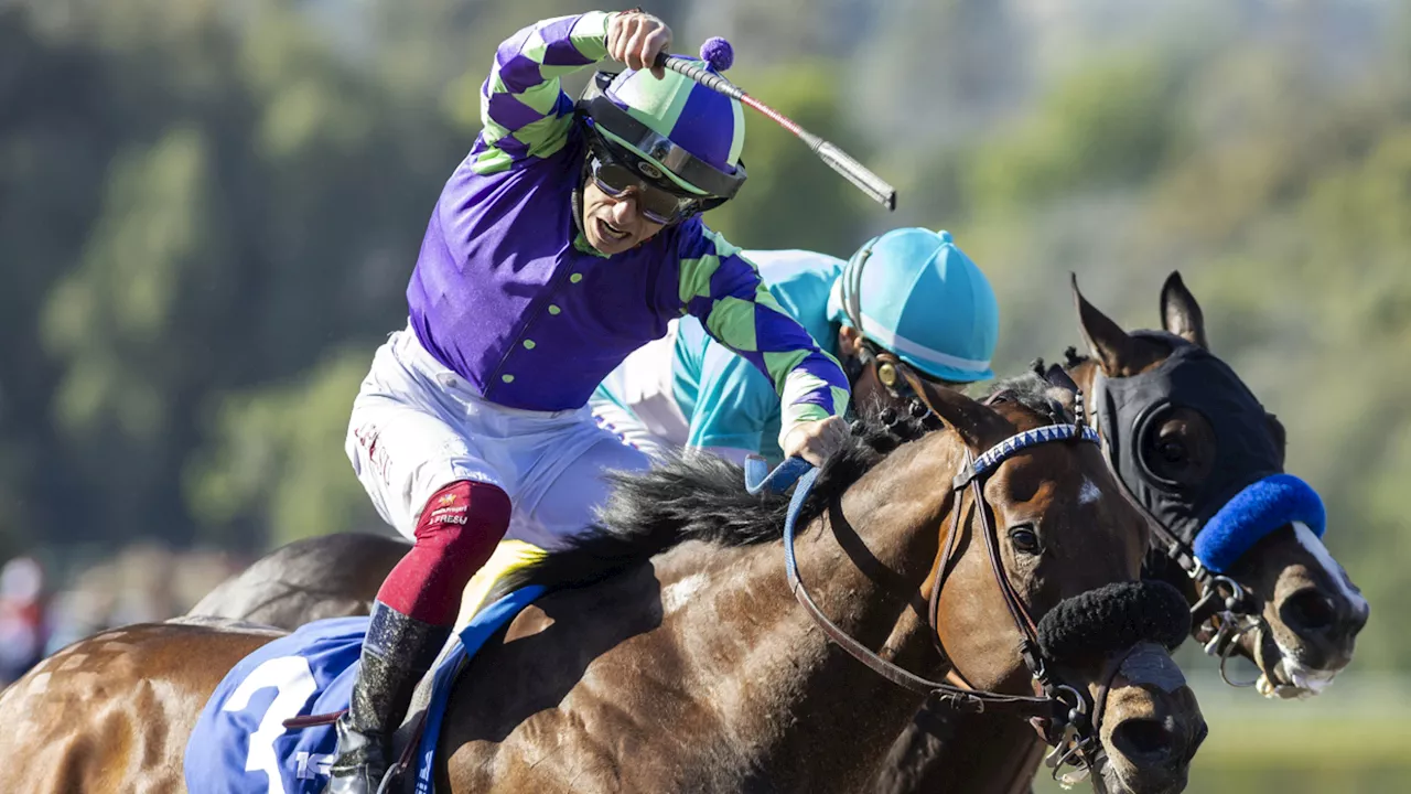 Stronghold edges Baffert's favored Imagination to win Santa Anita Derby, earns Kentucky Derby berth