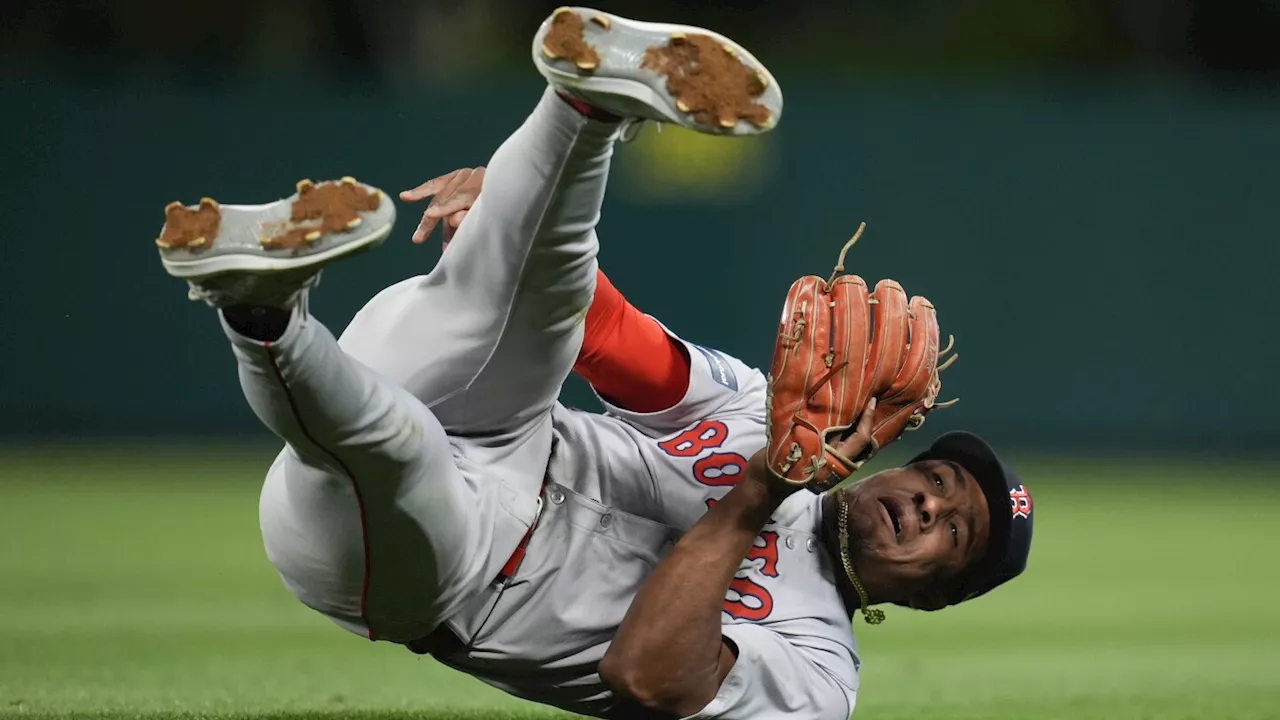 Angels score 2 on Devers' error at third, and Boston's 5-game winning streak ends with a 2-1 defeat