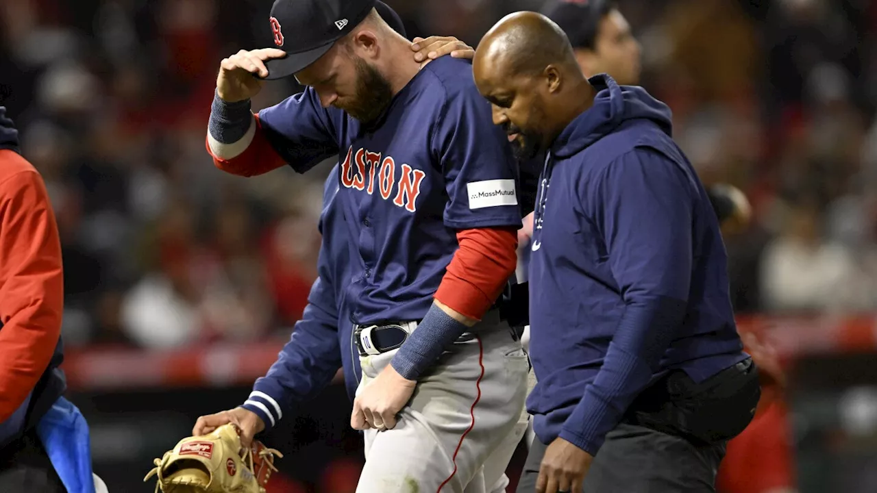 Oft-injured Boston Red Sox SS Trevor Story goes on the 10-day injured list with dislocated shoulder