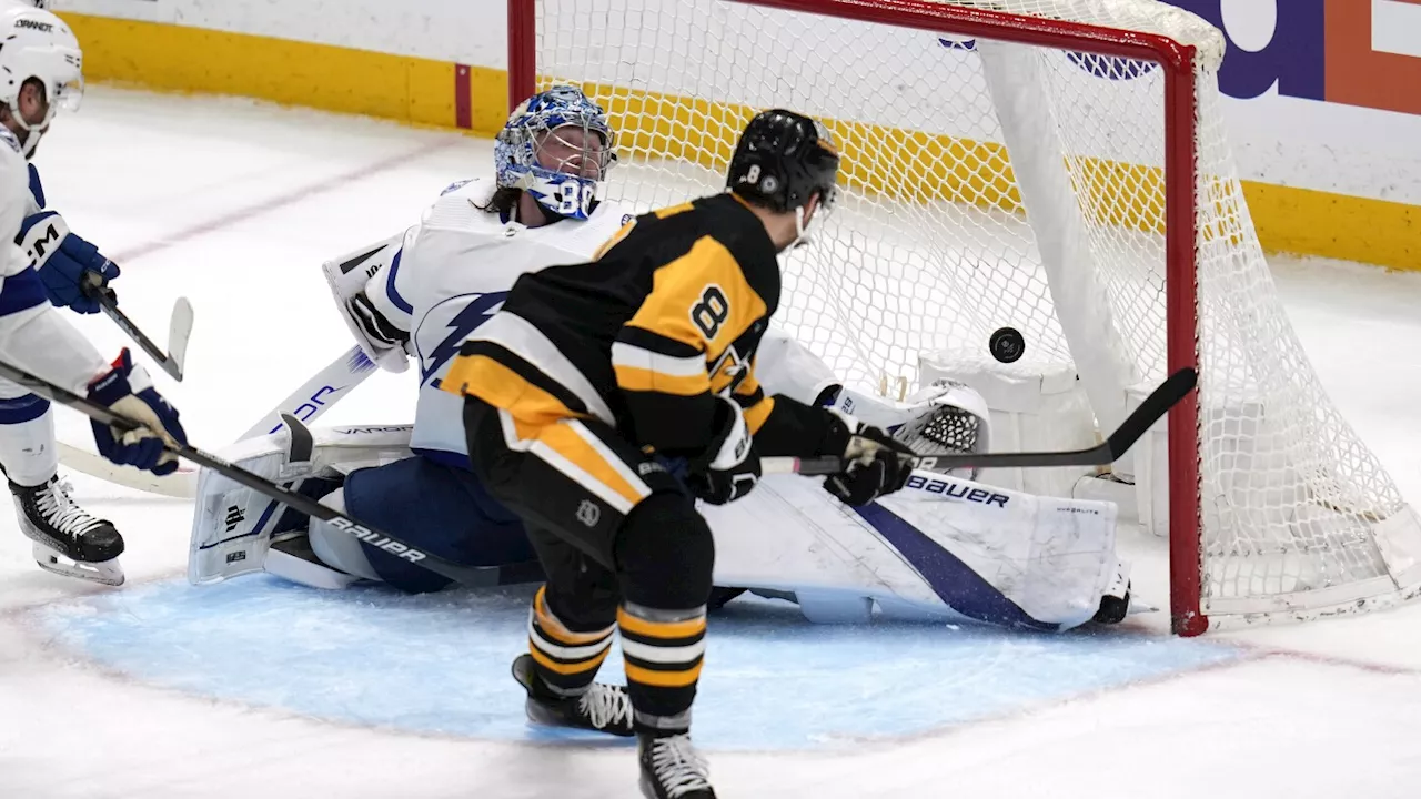 Penguins move into a playoff spot with 5-4 win over Lightning