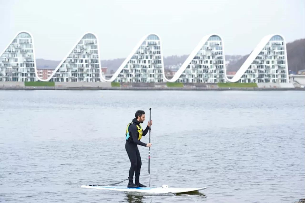 Activists hold funeral for polluted fjord in Denmark