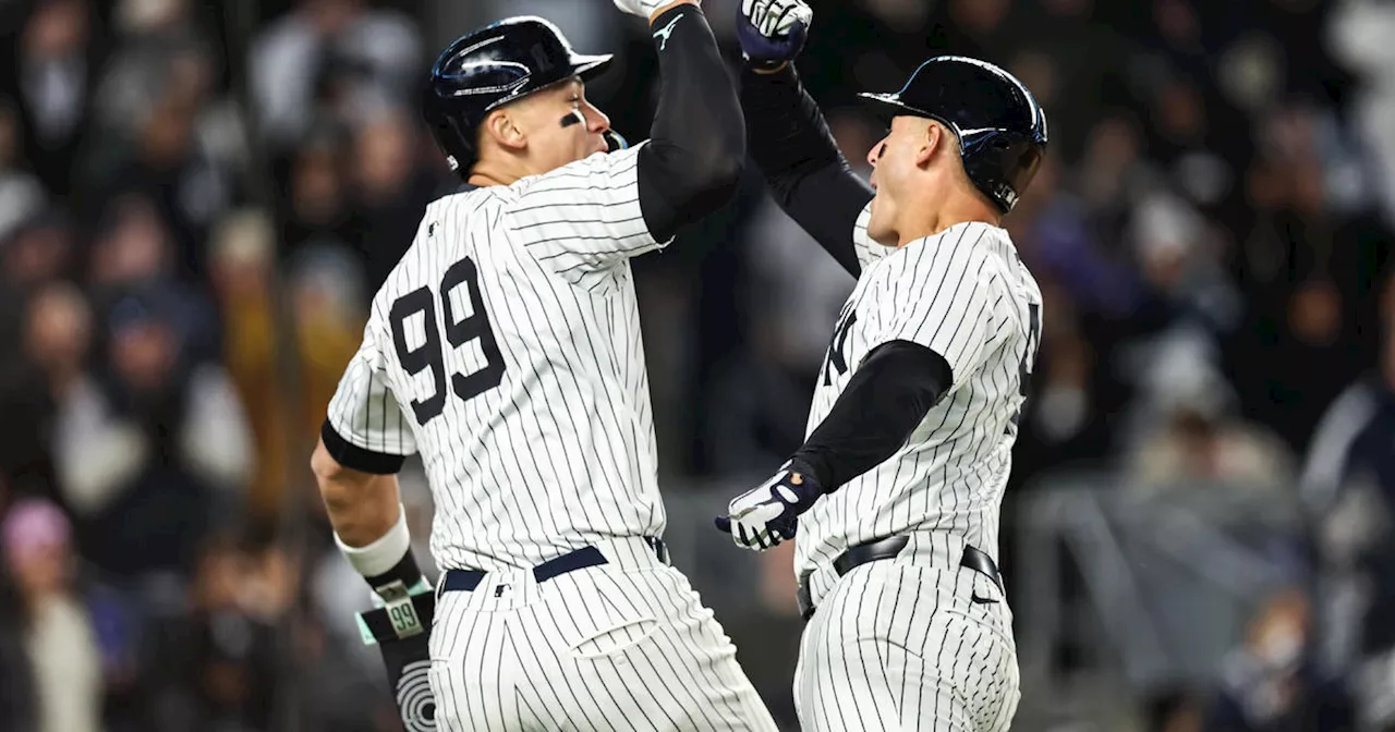 Judge, Stanton, Rizzo homer to lead Yankees over Blue Jays