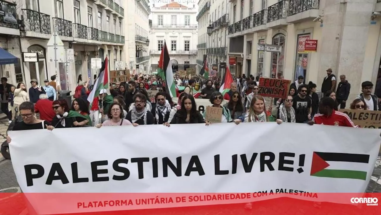 Marcha pela Palestina arranca em Lisboa com várias centenas de pessoas