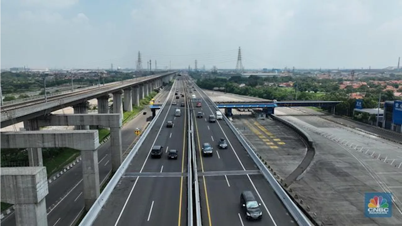 H-3 Idul Fitri, Penampakan Lalin Ruas Tol MBZ Ramai Hingga KM 48