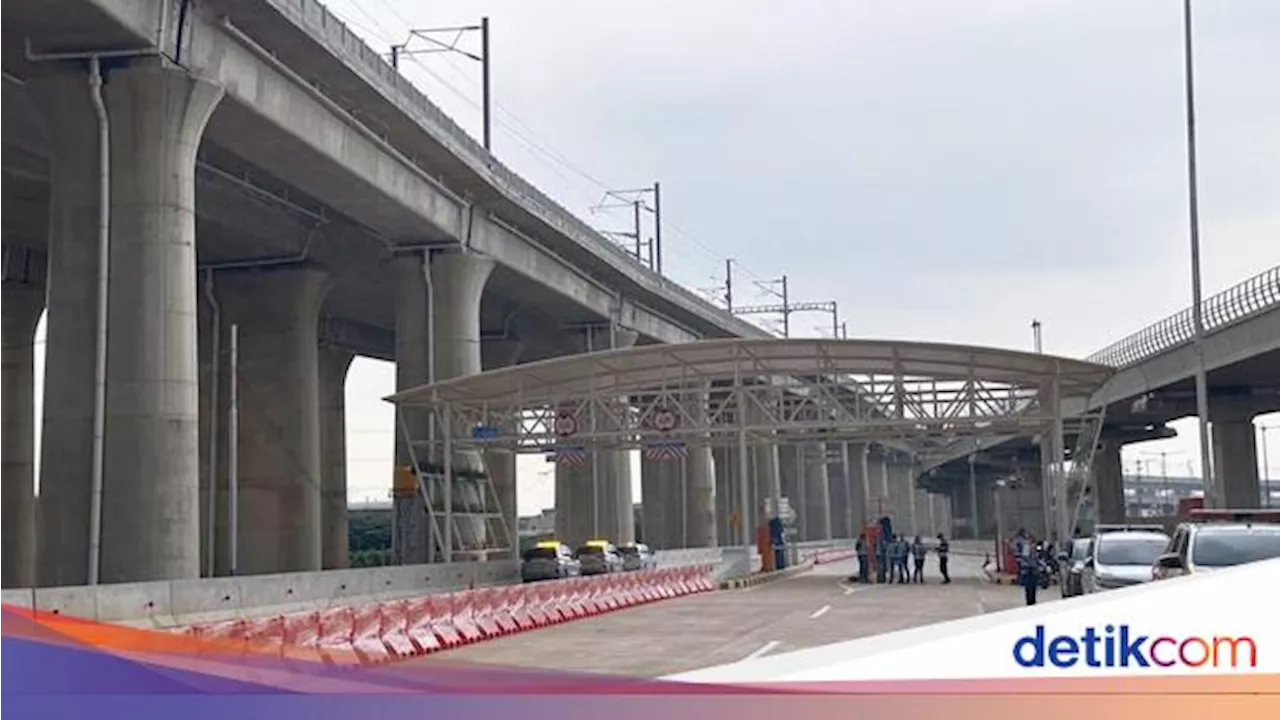 Akses Pintu Masuk dan Keluar Kereta Cepat Whoosh di Jalan Tol Jakarta-Cikampek Dibuka