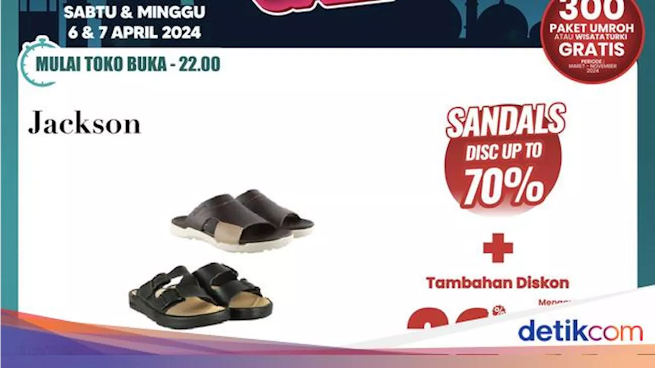 Biar Kece Saat Lebaran, Beli Sepatu-Sandal di Transmart Full Day Sale Diskon 70%