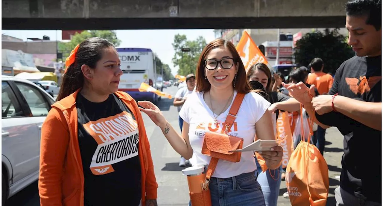 Zurishaday Hernández, candidata de MC a la alcaldía Venustiano Carranza, busca regular el comercio informal