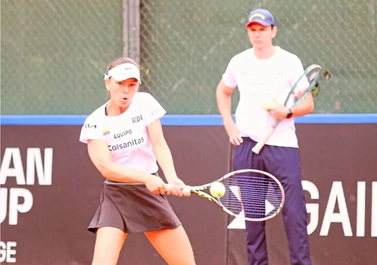 El Equipo Colombia de tenis femenino se prepara para la Billie Jean King Cup en Bogotá