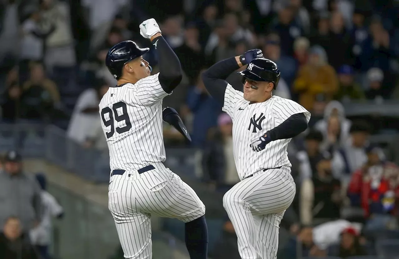 Judge, Stanton, Rizzo homer to lead Yankees over Blue Jays 9-8