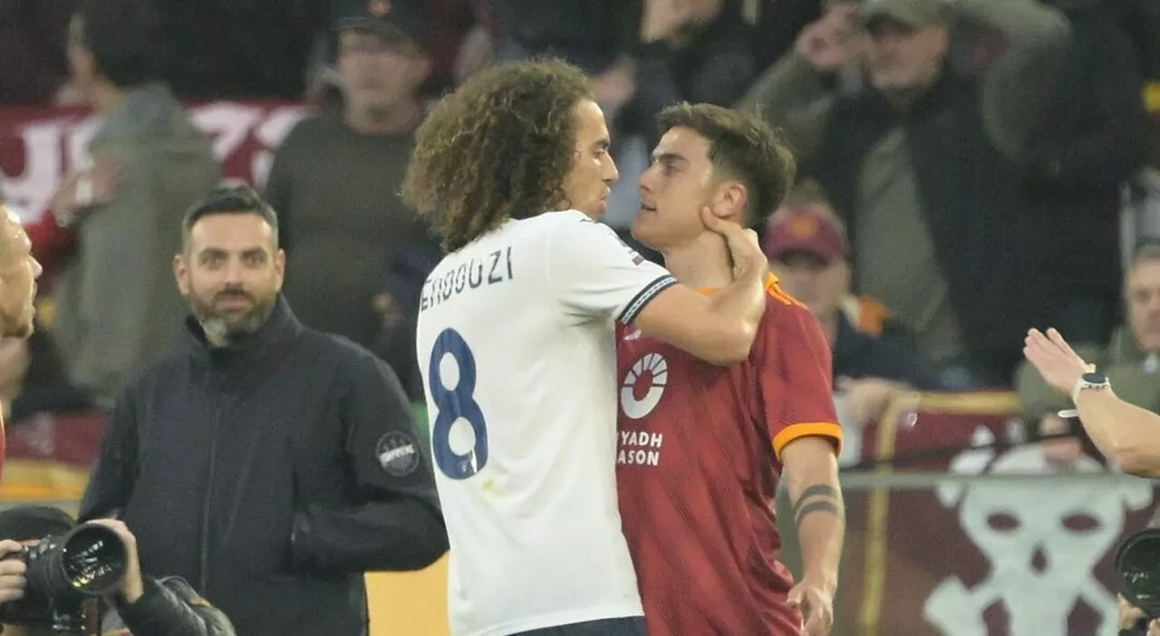 Dybala e la rissa con Guendouzi in Roma-Lazio: perché Paulo gli ha mostrato i parastinchi