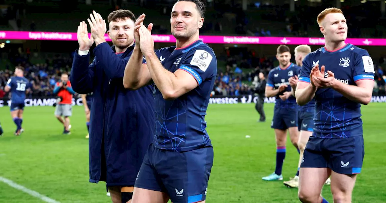 Leinster to face La Rochelle in Champions Cup quarter-final next Saturday at the Aviva