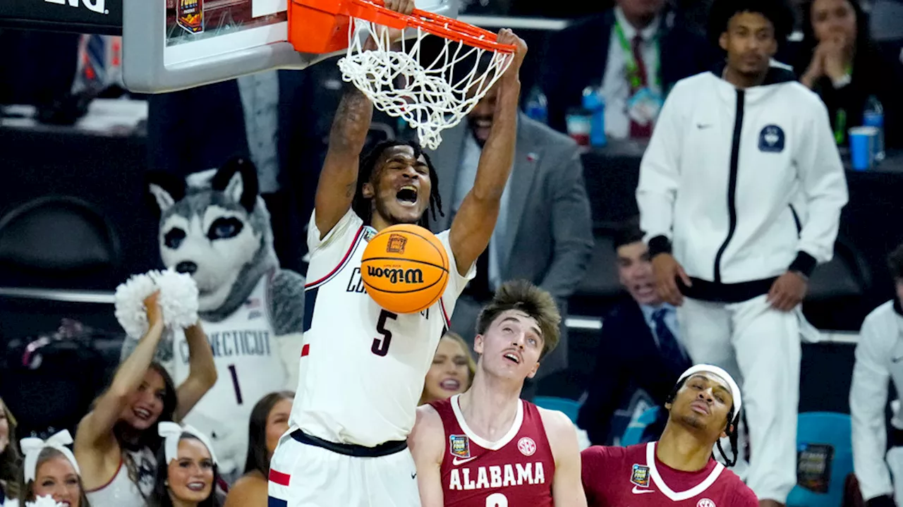 Defending champ UConn returns to NCAA title game, beating Alabama 86-72