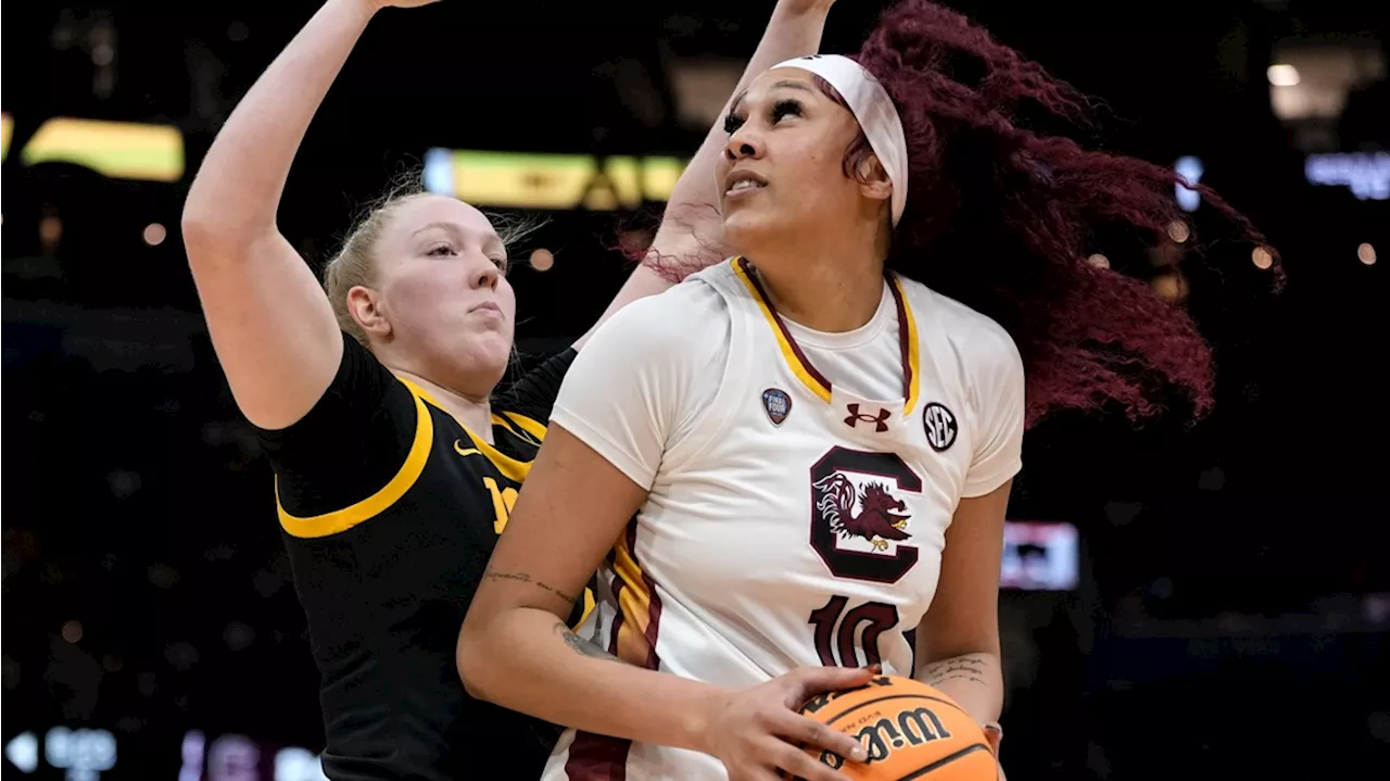 South Carolina finishes off perfect season with NCAA championship, beating Clark and Iowa 87-75