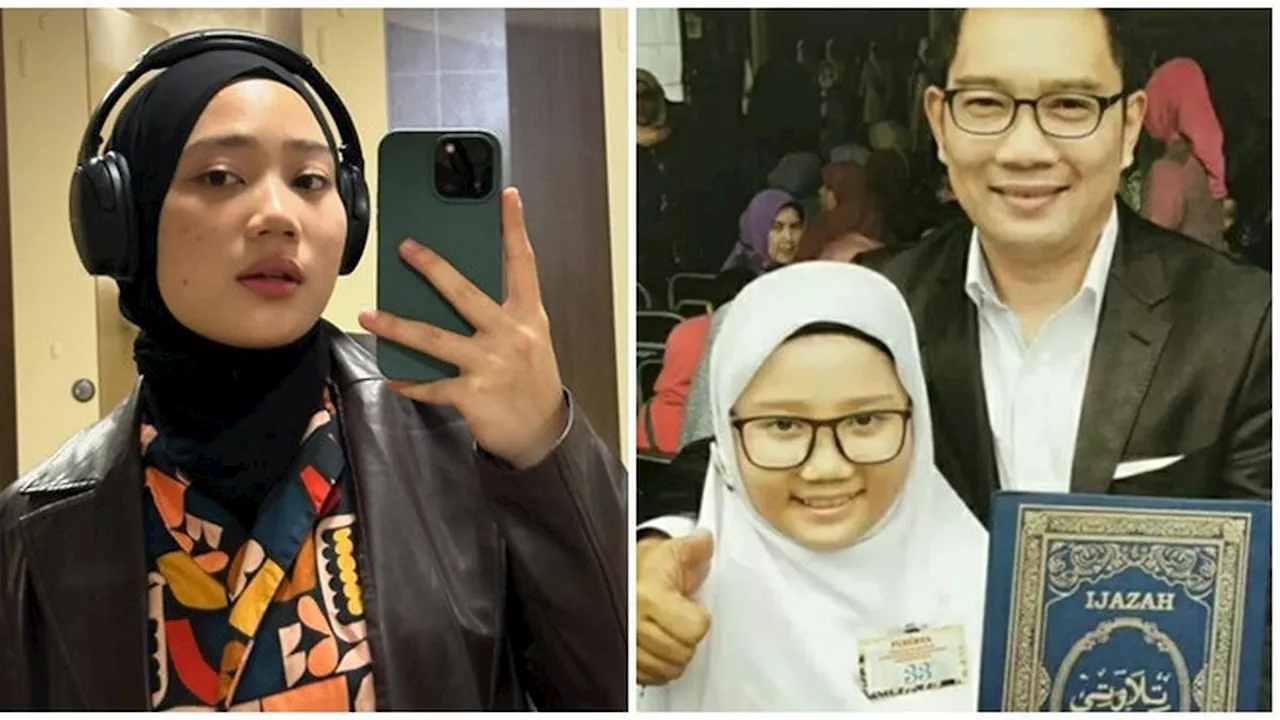 Diajarkan Pakai Hijab Sejak Belia, Ini 6 Potret Masa Kecil Zara Anak Ridwan Kamil