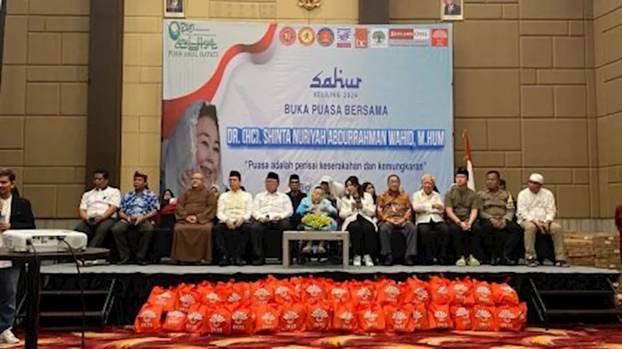 Perhimpunan INTI dan BiglandOtel Sentul Suites Convention Buka Puasa Bersama Shinta Nuriyah Wahid