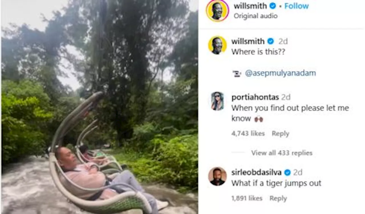 Will Smith Penasaran Lokasi Wahana Keranjang Sultan Sukabumi